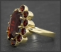 Preview: Granat Ring mit 4,6ct, 333 Gold, Antiker Cocktailring