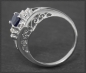 Preview: Vintage Saphir & Diamant Ring mit 1,12ct, 585 Gold