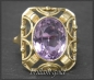Preview: Ring mit 8,50ct Amethyst, 585 Gelbgold, Vintage