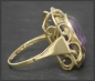 Preview: Ring mit 8,50ct Amethyst, 585 Gelbgold, Vintage