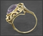 Preview: Ring mit 8,50ct Amethyst, 585 Gelbgold, Vintage