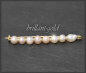 Preview: Perlen Brosche aus 750 Gold, Vintage