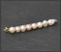 Preview: Perlen Brosche aus 750 Gold, Vintage