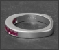 Preview: Eternity Ring mit 1,05ct Rubinen, 750 Weißgold