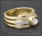 Preview: Diamant Ring, 0,45ct Brillanten, 585 bicolor Gold