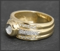 Preview: Diamant Ring, 0,45ct Brillanten, 585 bicolor Gold