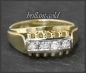Preview: Diamant Ring mit 0,16ct, 585 Gold, Vintage