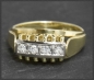Preview: Diamant Ring mit 0,16ct, 585 Gold, Vintage