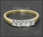 Preview: Memoryring mit 0,26ct Diamanten, 585 Gold