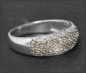 Preview: Diamant Ring mit 0,75ct Brillanten, 10 Karat Weißgold