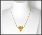 Preview: Citrin & Diamant Collier, 585 Gold Designer-Schmuck
