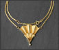 Preview: Citrin & Diamant Collier, 585 Gold Designer-Schmuck