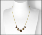 Preview: Vintage Gold Collier Kette mit 5,30ct roten Granaten