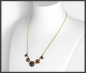 Preview: Vintage Gold Collier Kette mit 5,30ct roten Granaten