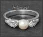 Preview: Vintage Diamant & Akoya Perlen Ring, 585 Weißgold