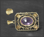 Preview: Vintage 19ct Amethyst Anhänger aus 585 Gelbgold