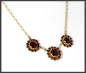 Preview: Vintage 333 Gold Collier; 4,60ct rote Granate