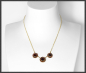 Preview: Vintage 333 Gold Collier; 4,60ct rote Granate