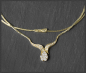 Preview: Diamant Collier mit 0,53ct Brillanten, 585 Gelbgold