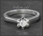 Preview: Diamant Ring mit 0,25ct, 585 Weißgold, Vintage