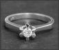 Preview: Diamant Ring mit 0,25ct, 585 Weißgold, Vintage