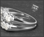 Preview: Diamant Ring mit 1,10ct, 585 Gold Verlobungsring USA