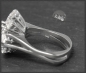 Preview: Ring mit 1,85ct lupenreinen Brillanten, 585 Weißgold