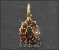 Preview: Vintage Gold Anhänger mit 1,15ct roten Granaten