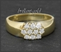 Preview: Diamant Ring mit 0,61ct Brillanten, 585 Gelbgold
