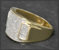 Preview: Ring mit 0,65ct Diamanten, 10 Karat Gold, Unisex