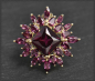 Preview: Rhodolith Anhänger mit 8,70ct, 585 Gelbgold