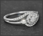 Preview: Diamant Ring mit 0,40ct Brillanten, 10Karat Weißgold