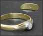 Preview: Diamant Solitär Ring mit 0,20ct, 585 bicolor Gold
