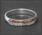 Preview: Diamant Ring mit 0,30ct, orange & weiße Brillanten