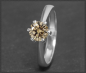 Preview: Diamant Ring 585 Gold; 0,95ct, Champagner, VS!