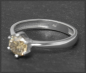 Preview: Diamant Ring 585 Gold; 0,95ct, Champagner, VS!