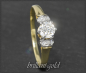 Preview: Antiker Ring, 0,71ct Diamanten, 585 Gold, Solitärring