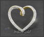 Preview: Herz Diamant Anhänger aus 585 Gold, 0,25ct Brillanten