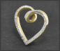 Preview: Herz Diamant Anhänger aus 585 Gold, 0,25ct Brillanten