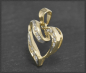 Preview: Herz Diamant Anhänger mit 0,30ct Brillanten, Gelbgold