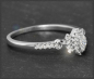 Preview: Ring mit 0,40ct Diamanten, 10 Karat Weißgold