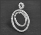 Preview: Diamant Anhänger mit 0,95ct Brillanten, 750 Weißgold