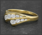 Preview: Diamant Ring mit 0,81ct Brillanten, 750 Gelbgold