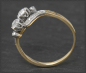 Preview: Antik 0,70ct Diamant "toi et moi" Ring, Gold & Platin
