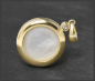 Preview: Anhänger 19,5mm Mabe Perle & 0,15ct Diamant, 750 Gold