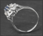 Preview: Vintage Diamant & Saphir Ring mit 0,47ct, 585 Weißgold