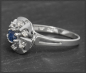 Preview: Vintage Diamant & Saphir Ring mit 0,47ct, 585 Weißgold