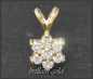 Preview: Diamant 585 Gold Anhänger Blume/Stern, Lupenrein