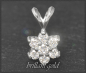 Preview: Diamant 585 Gold Anhänger Blume/Stern, Lupenrein