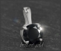 Preview: 585 Weißgold Anhänger mit 1,04ct Brillant, schwarz